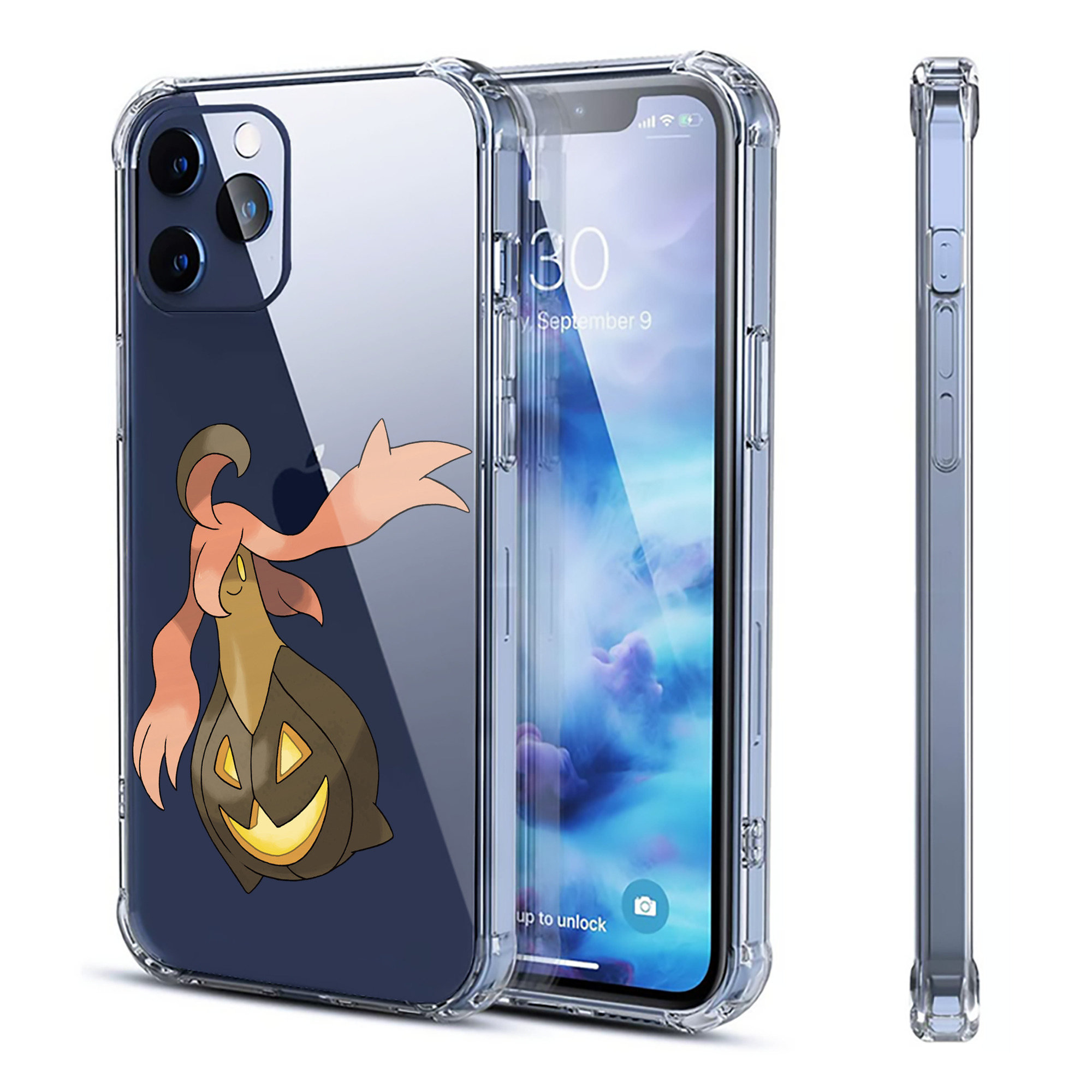 （画像用） ポケットモンスター Pokémon 【iPhone 12シリーズ対応】透明スマホケース（クリアソフトケース）